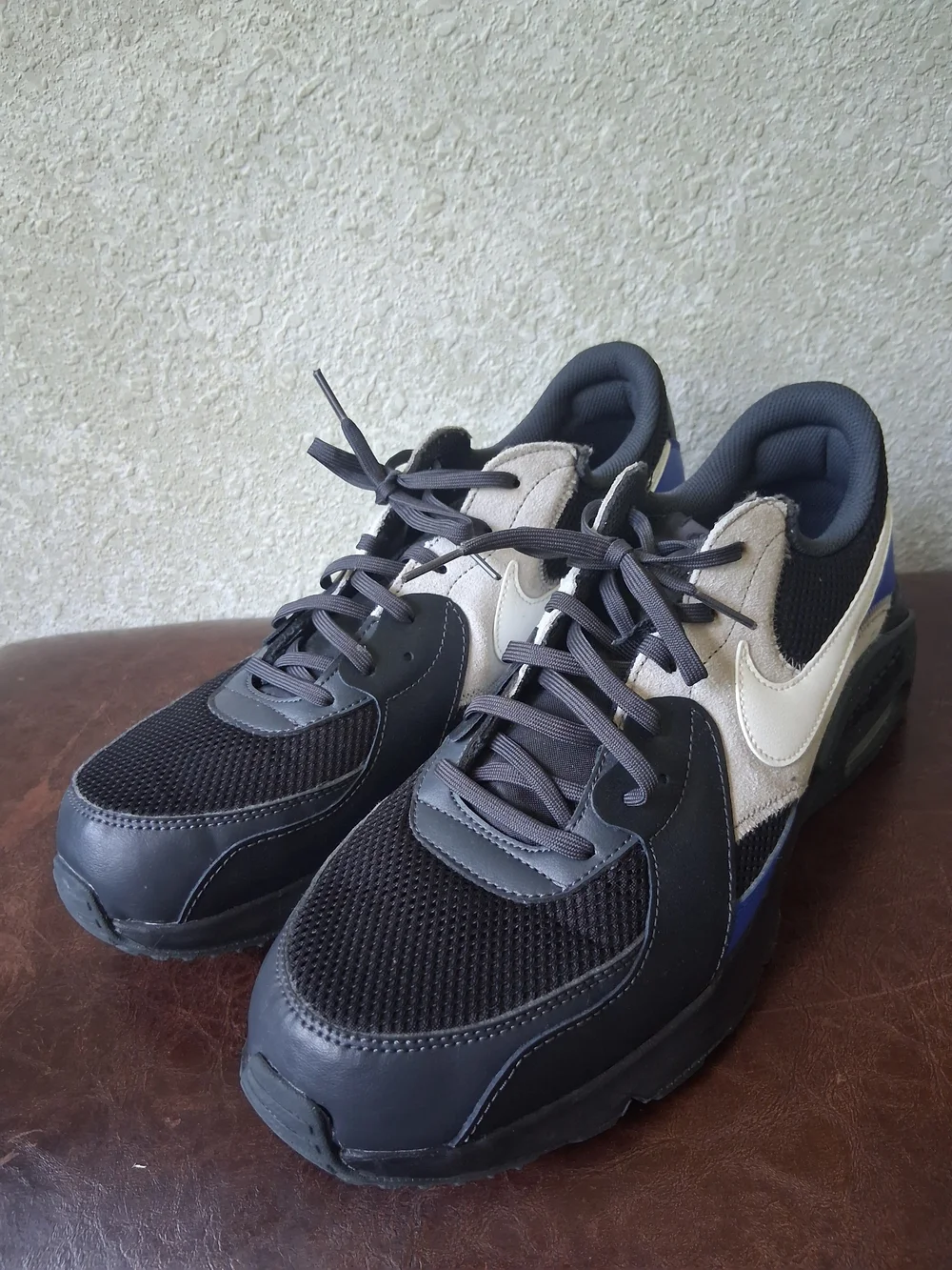 Nike Air Max Excee Black Smoke Grey Racer Blue Shoe - Size 13